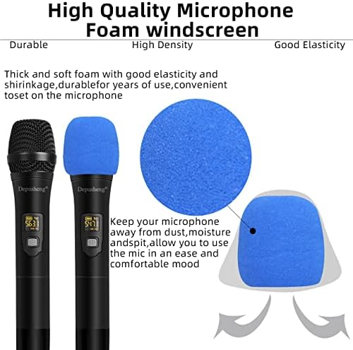 DePusheng W2 UHF bežični mikrofonski sustav ručni LED mikrofon UHF zvučnik s prijenosnim prijemnikom