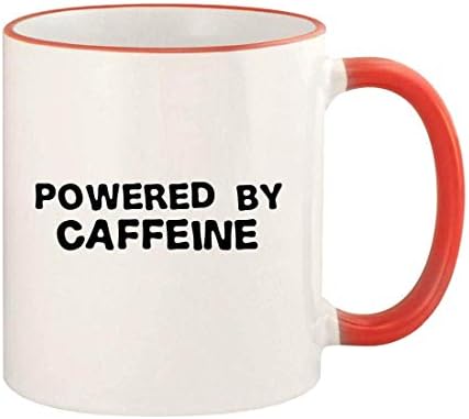 Knick Knack Pokloni napajani kofeinom - naplatak u boji 11oz i ručka šalica za kavu, crvena