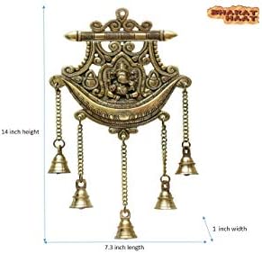 Ganesha Bell Collectible Handicraft Viseća umjetnost Bharathaat ™ BH06964