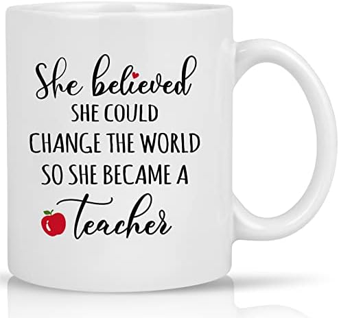 Pokloni u znak zahvalnosti učiteljici za žene, vjerovala je da može promijeniti svijet, pa je postala šalica za učitelje, Darovi za