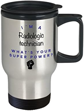 Radiološki tehničar za putovanja, ja sam radiološki tehničar Što je super moć? Smiješne krigle za kavu u karijeri, poklon ideja za