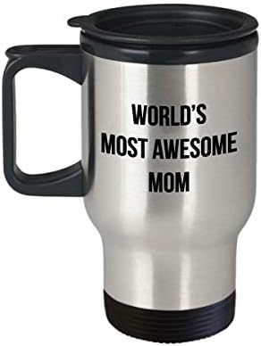 Najljepša svjetska mama putnička šalica - božićni pokloni za Valentinovo - Najbolji personalizirani pokloni za prilagođeno ime za majku
