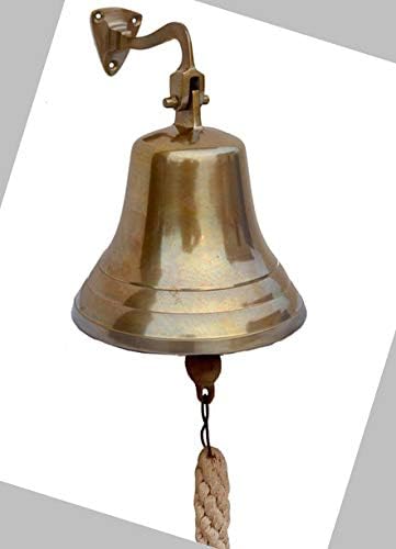 SA International Antique Finish Nautical Vilting Door Bell Vintage Izgledajte čvrsto mesingano brodove sa zidnim servisnim uredom ugradbeni