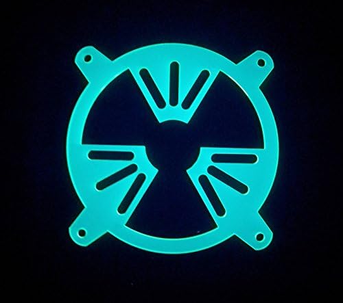 Inspirirani laserski dizajn 80 mm rešetka ventilatora za PC s ultraljubičastim zelenim nuklearnim zračenjem za prilagođenu modifikaciju